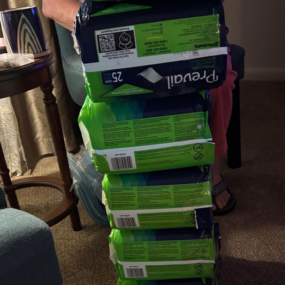 Prevail Green Adult underpads Secure Absorbency (Pack of 25)